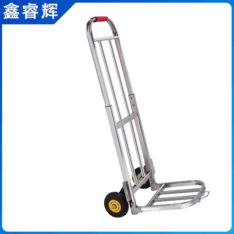 鑫睿辉 不锈钢小拉车行李车 13cm橡胶轮 台高清大图
