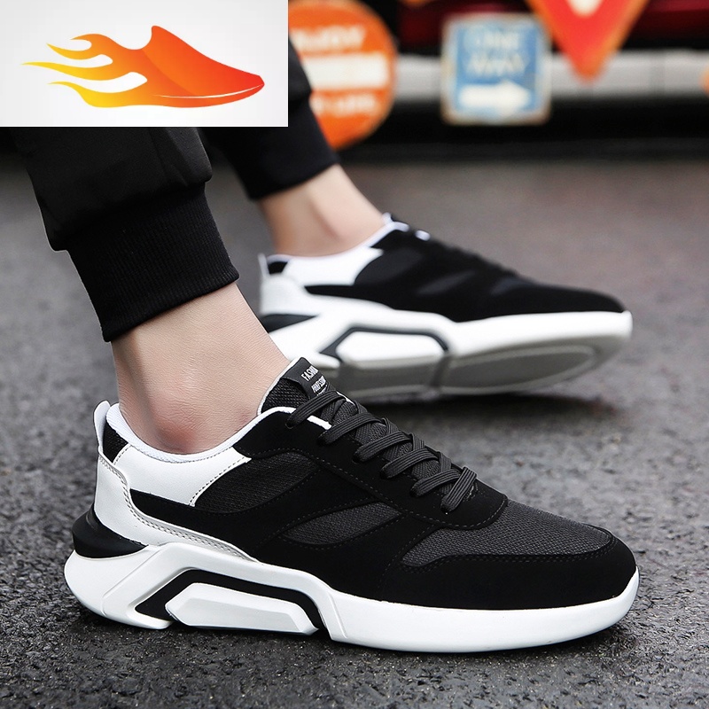 fish basket男装面运动鞋夏天yd鞋子男土黑底远动运功鞋全黑纯黑跑步