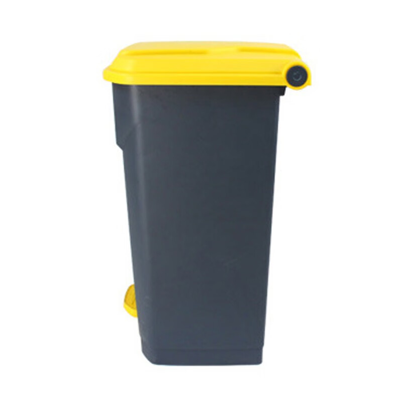 豫众诺 脚踏垃圾桶 20L灰桶黄盖 个高清大图