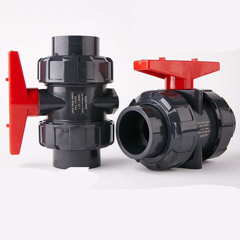 阿斯卡利阀门 pvc活接球阀 阿斯卡利upvc双由令球阀 双活接塑料球阀