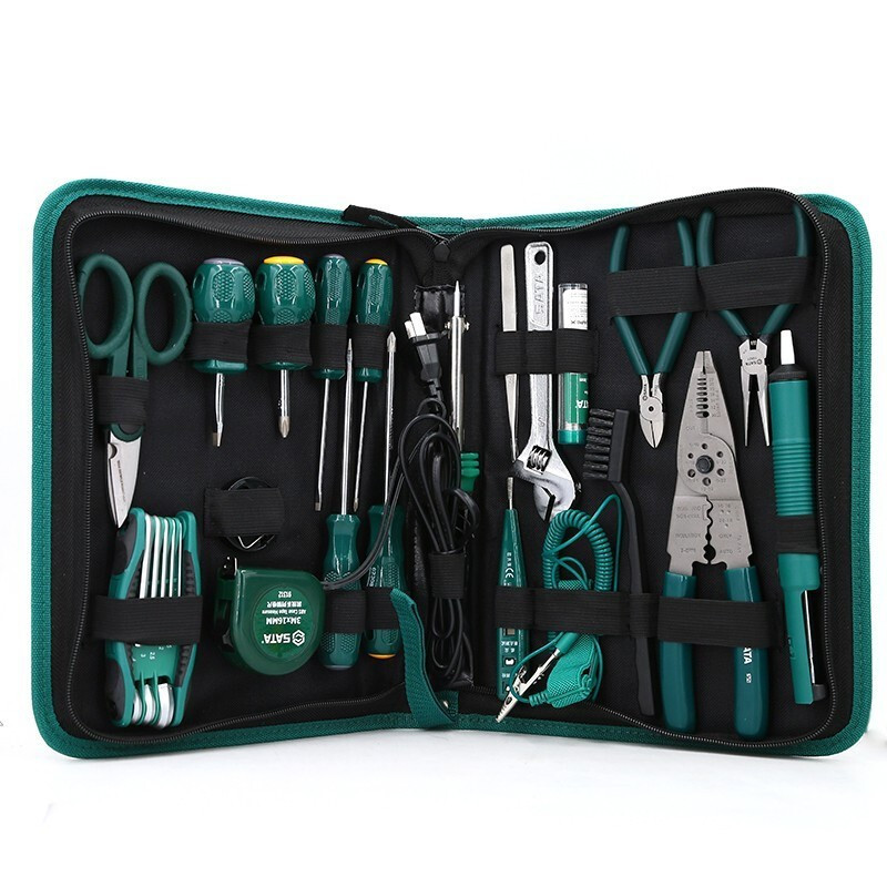 世达(SATA) 03760 电子维修工具套装电工日常检修 28件电子工具组套 03760