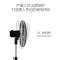 美的(Midea)电风扇 工业风扇立式五叶摇头落地扇 四档可调 FS45-23A[18吋金属扇叶]