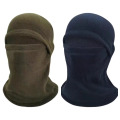 骑行保暖帽子冬季防风面罩摇粒绒全脸一体套头防冻防寒摩托车二 军绿色+藏青色【2个装】