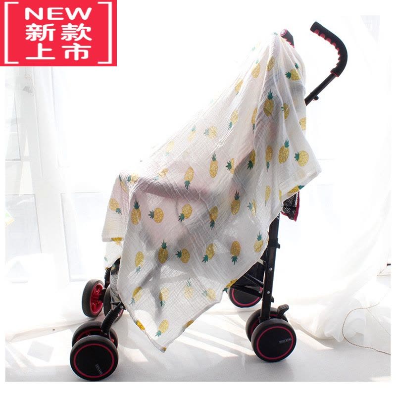 可莉允宝宝包裹巾双层纱布浴巾婴幼儿盖毯包巾被子儿童大毛巾夏薄款图片