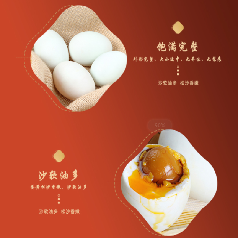 嘉庆斋高邮咸鸭蛋礼盒60g*10只