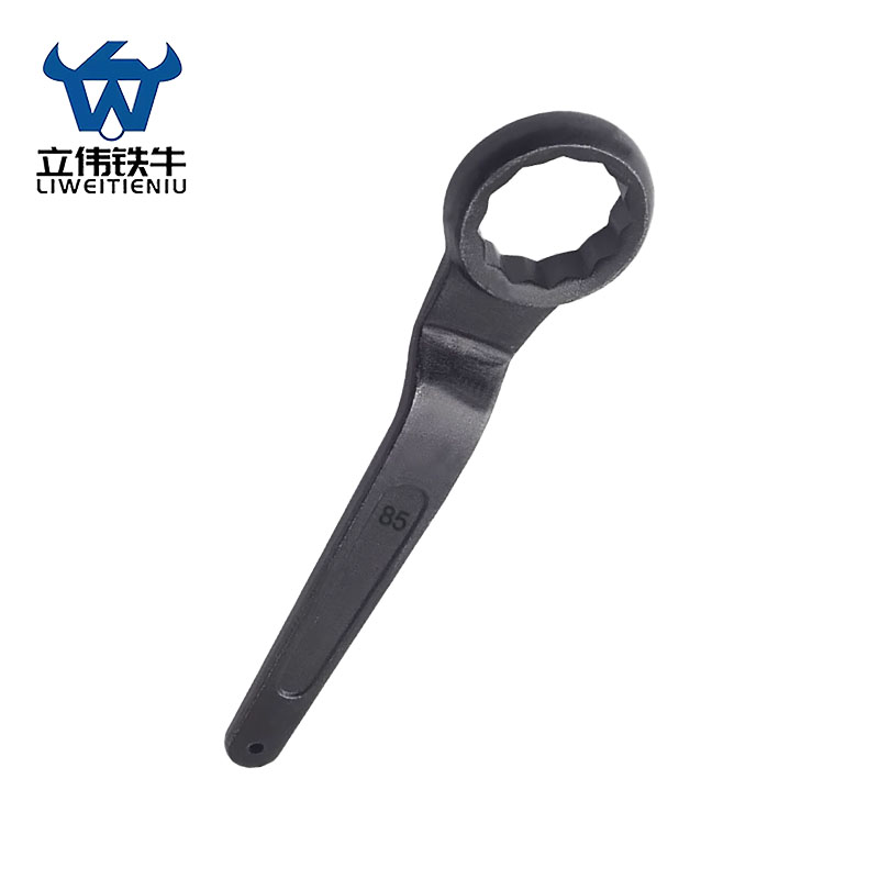 立伟铁牛单头梅花扳手85mm/把高清大图