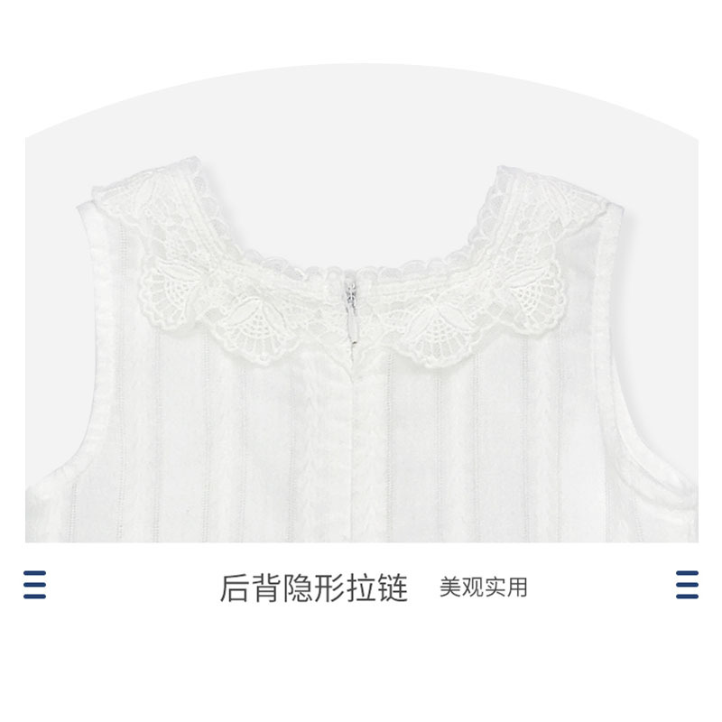 洛克泰迪平织连衣裙2020夏季新款女童纯棉无袖裙子婴幼儿气质小仙女裙