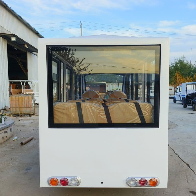 慕爵四排11座电动巡逻车四轮观光车全方位监控系统图片