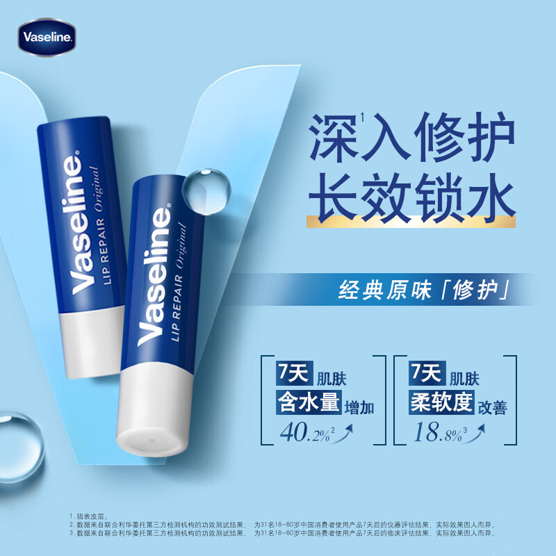 凡士林®经典修护保湿润唇膏原味3.5G高清大图