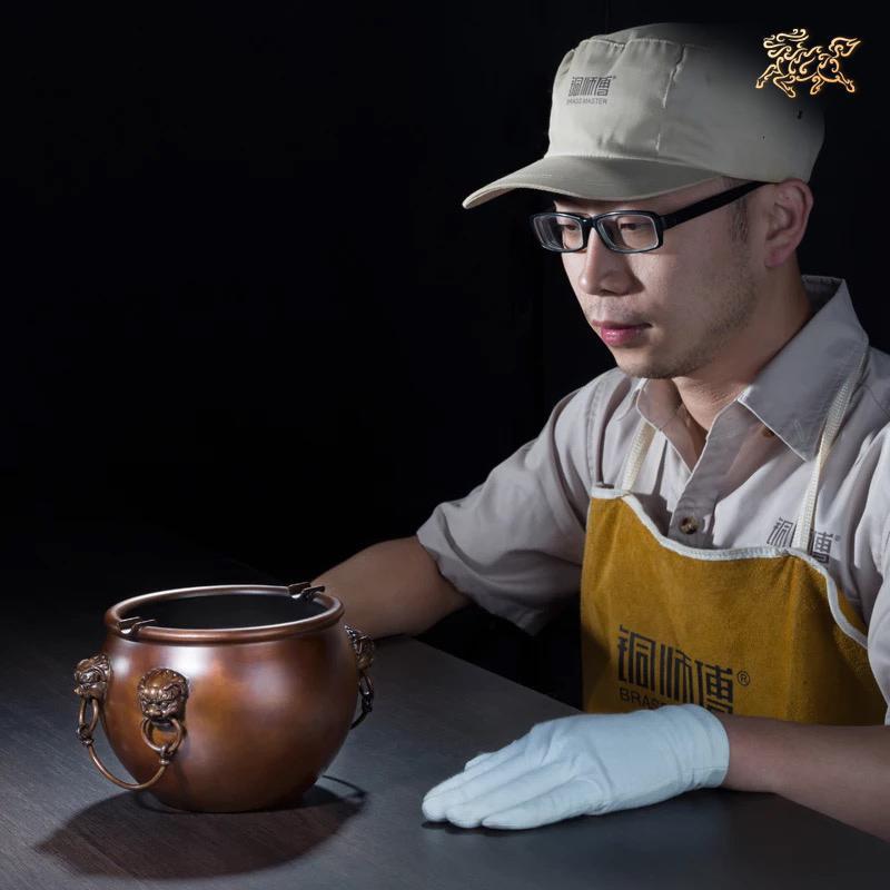 美帮汇全铜烟缸 《故缸(烟缸)》家居饰品 工艺品 礼品 摆件高清大图