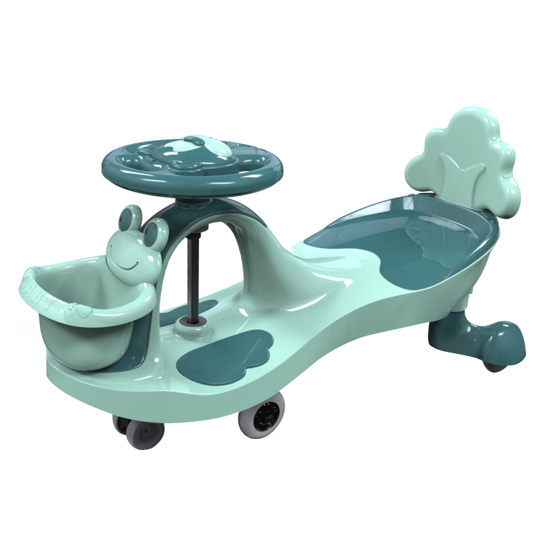 儿童扭扭车溜溜车大人可坐宝宝摇摆车阿斯卡利可推万向轮妞妞车防侧翻