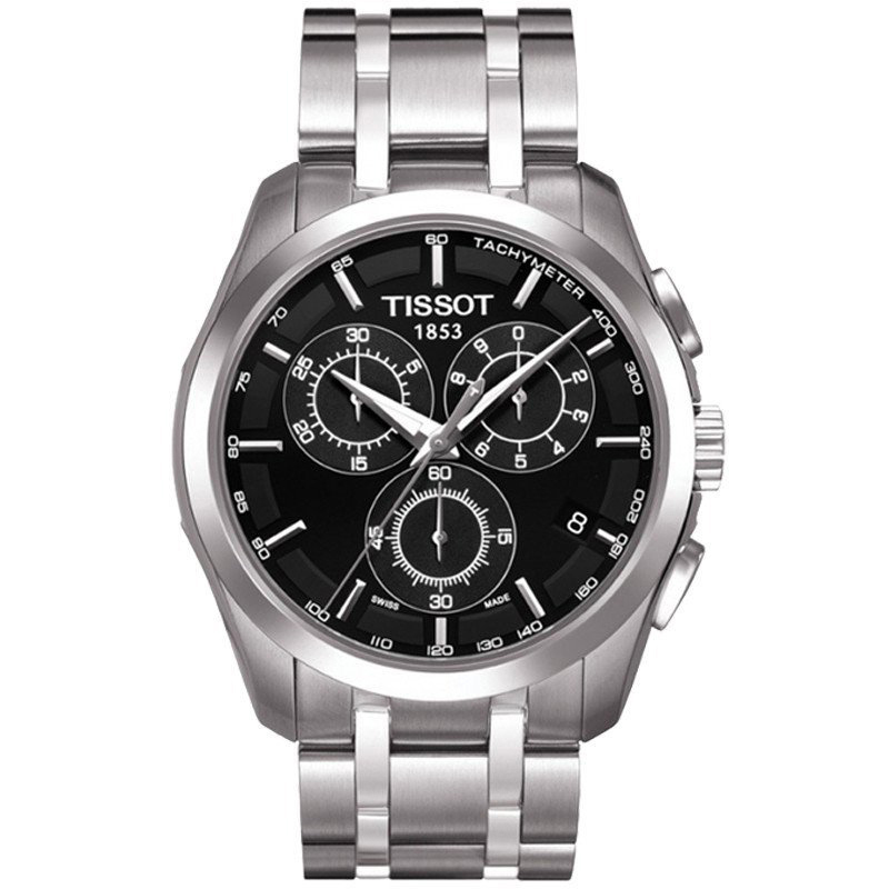 天梭(TISSOT)手表 库图系金属列钢带男士手表时尚休闲 皮革 皮带 石英表 男 T035.617.16.031.00