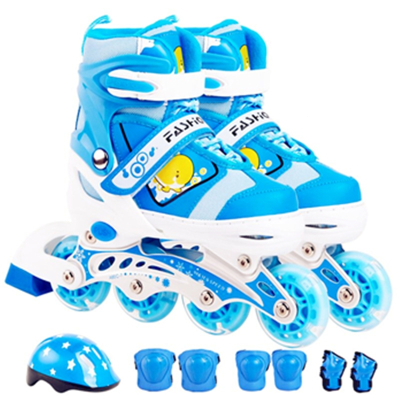 溜冰鞋儿童初学者全套装旱冰轮滑鞋阿斯卡利男童女小孩中大童可调节