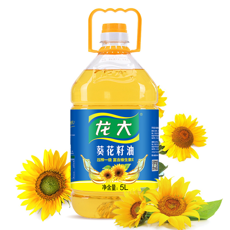 龙大 压榨一级葵花籽油5L