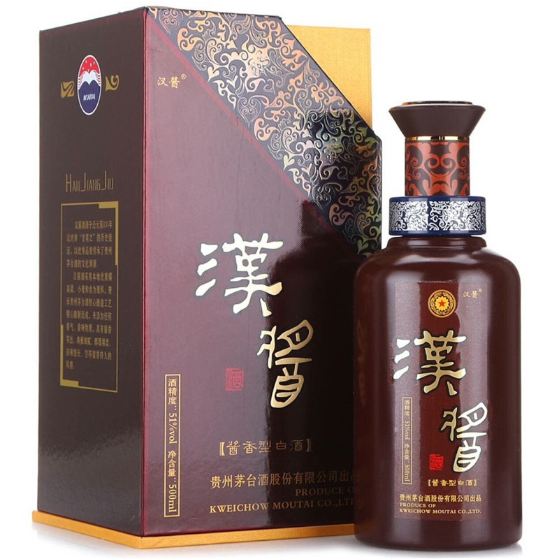 贵州茅台 酱香型白酒 汉酱酒 51度500ml*6瓶 整箱装