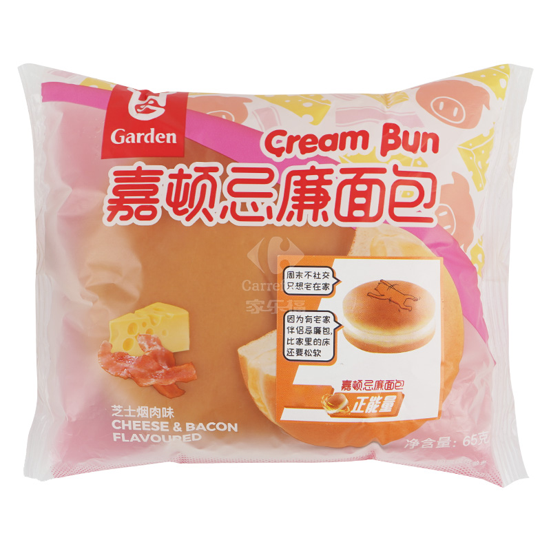 嘉顿芝士烟肉味奶油夹心面包65克