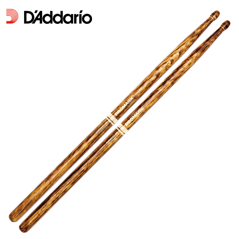 达达里奥(D’Addario)F5BFG鼓棒美产正品Promark前倾式5B 火纹进口胡桃木架子鼓槌鼓锤