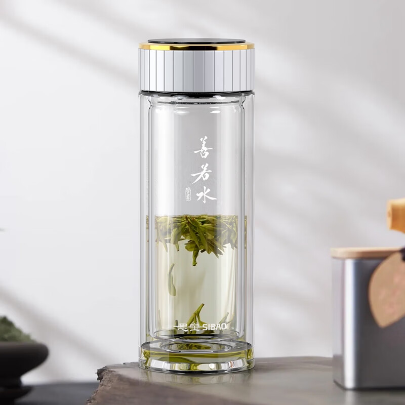 思宝(SIBAO)善若水玻璃杯1号280ml高清大图