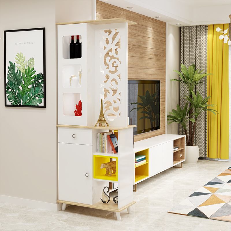 进镂空玄关柜现代双面隔断酒柜客厅衣帽柜入户鞋柜厅柜间厅柜