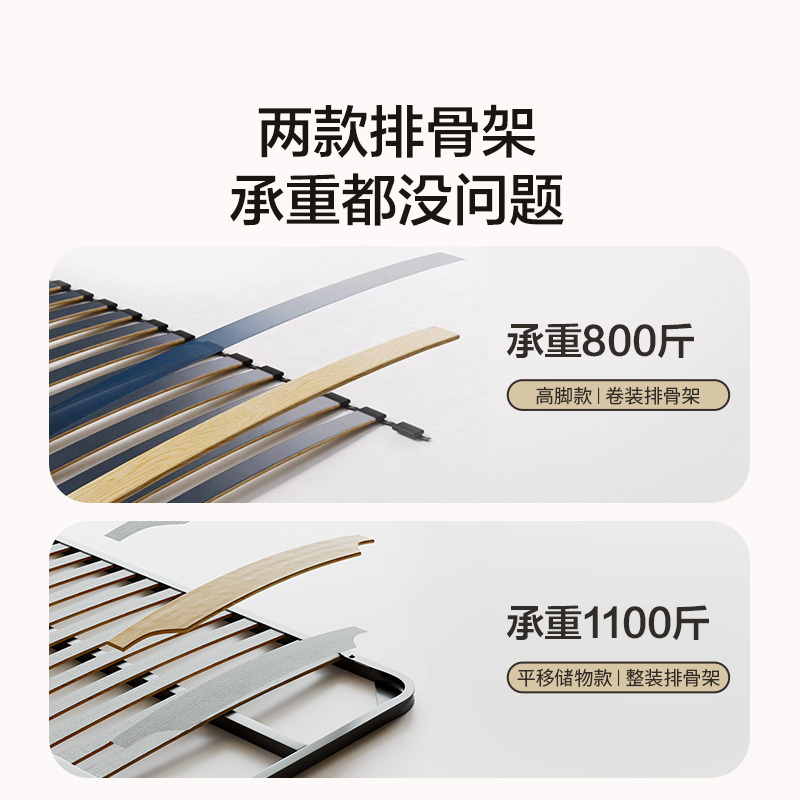 喜临门 云图pro+漾 Ace套餐 进口头层牛皮软包床漾ACE 0胶床垫高清大图