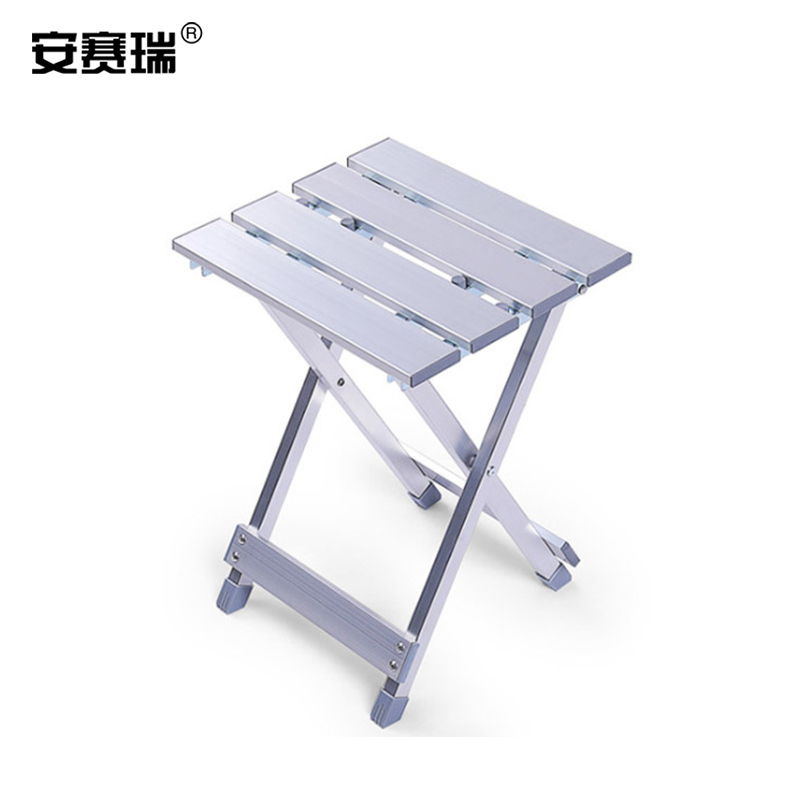 安赛瑞 便携折叠板凳 铝合金钓鱼凳 户外出行手提折叠小凳子 布凳 4个装 510413 单位:组