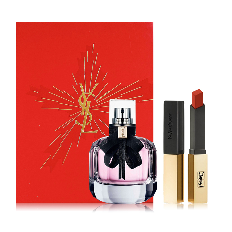 圣罗兰(YSL)反转巴黎女士香水EDP 30ml+小金条口红1966#礼盒装