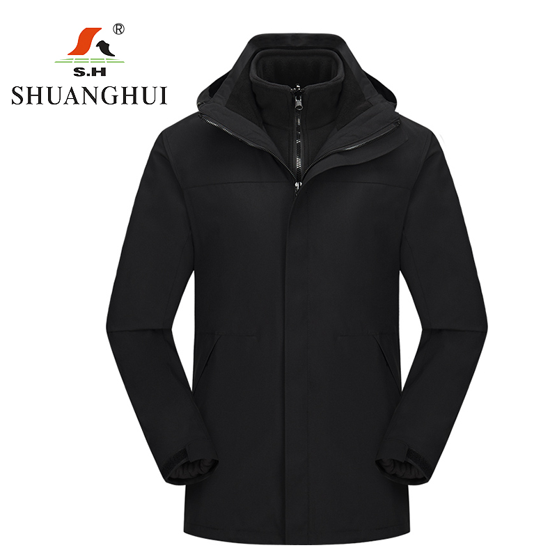 双惠男女款冲锋衣上衣SHLX8，防水面料，抓绒内胆，多色可选XS-5XL