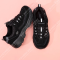斯凯奇(Skechers)女鞋 2023秋季新款运动鞋时尚潮流休闲鞋舒适耐磨复古厚底熊猫鞋 37及以上偏大半码/8888