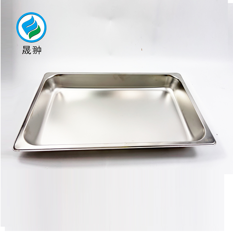晟翀 304不锈钢份数盆 加厚(1/1)长53cm*宽32.5cm高6.5cm 个