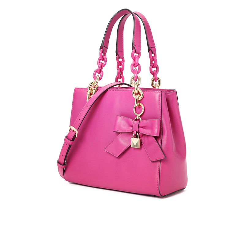 MICHAEL KORS 迈克高仕 女包 Cynthia 单肩斜跨包小号 蝴蝶结吊饰光面皮30H7GCYS5L