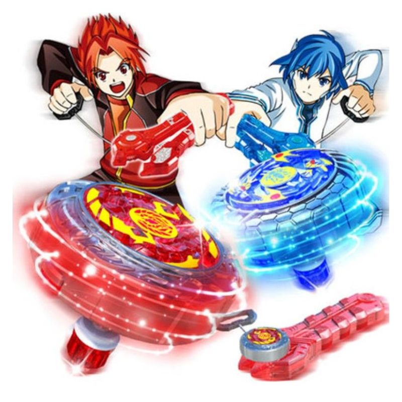 魔幻陀螺2 六一儿童玩具套装 焰天火龙王 儿童拉线发光战斗陀螺|焰天