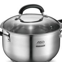 爱仕达(ASD)C味奶锅 汤锅 304不锈钢 磁通底 明火电磁炉通用QB1720