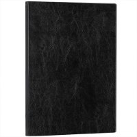 得力(deli) 3185-16K-160页 加厚商务皮面本办公用品 商务办公笔记本(黑色) 5本装