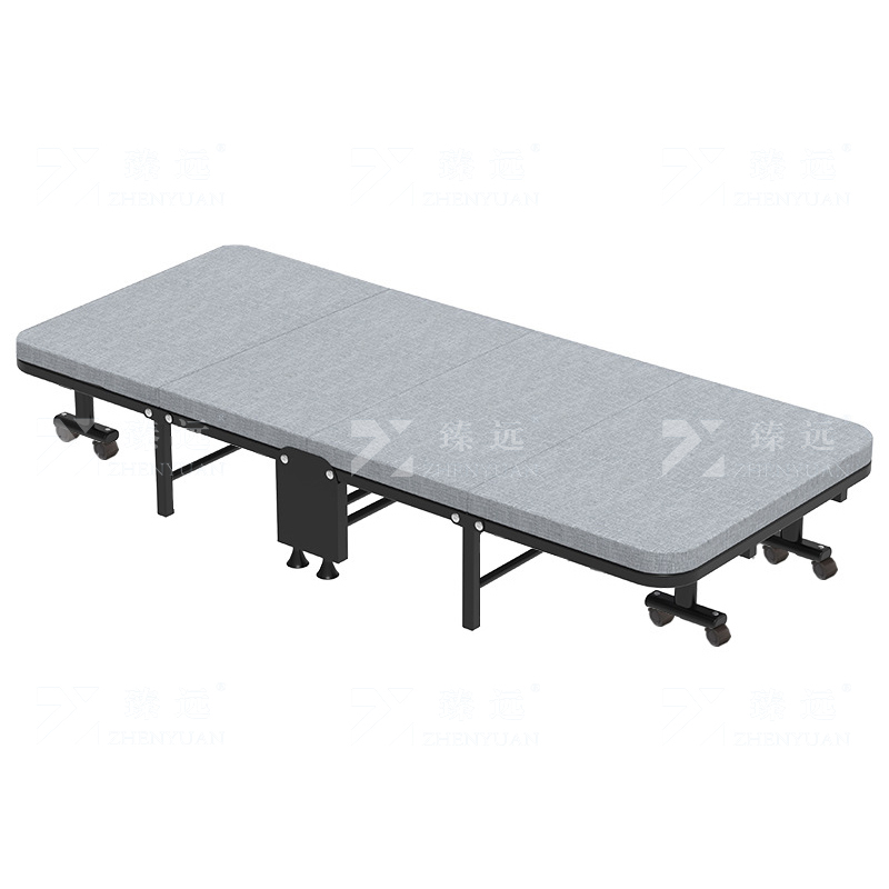 臻远ZY4073110午休折叠床单人床单人午休床办公室折叠床四折行军床沙发 床 60宽椰棕垫