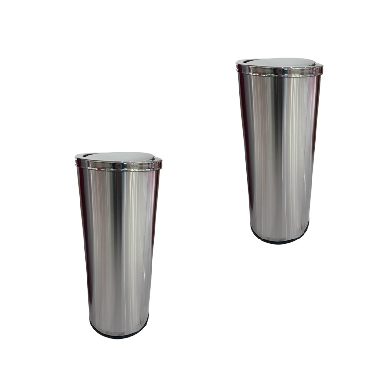 以雅以南 不锈钢垃圾桶 50L 个高清大图