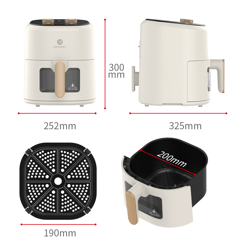 利仁(Liven) 空气炸锅LPKZ-30升级款 家用电炸锅5L煎炸锅薯条机LPKZ-30无油气炸锅高清大图