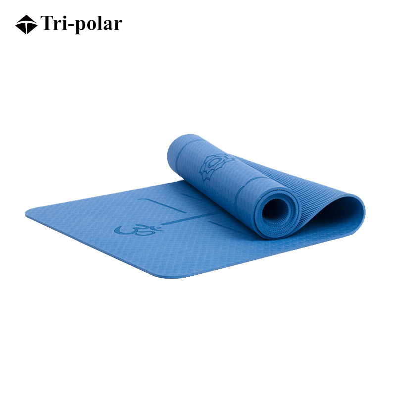 三极户外(Tripolar) TP1508 瑜伽垫健身房TPE体位线瑜伽垫运动垫防滑健身垫