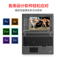 ThinkPad P52 15.6英寸移动图形工作站笔记本商务办公手提电脑（i7-8750H 16G 256G+1T P1000图形显卡 4G独显 FHD高分屏）定制