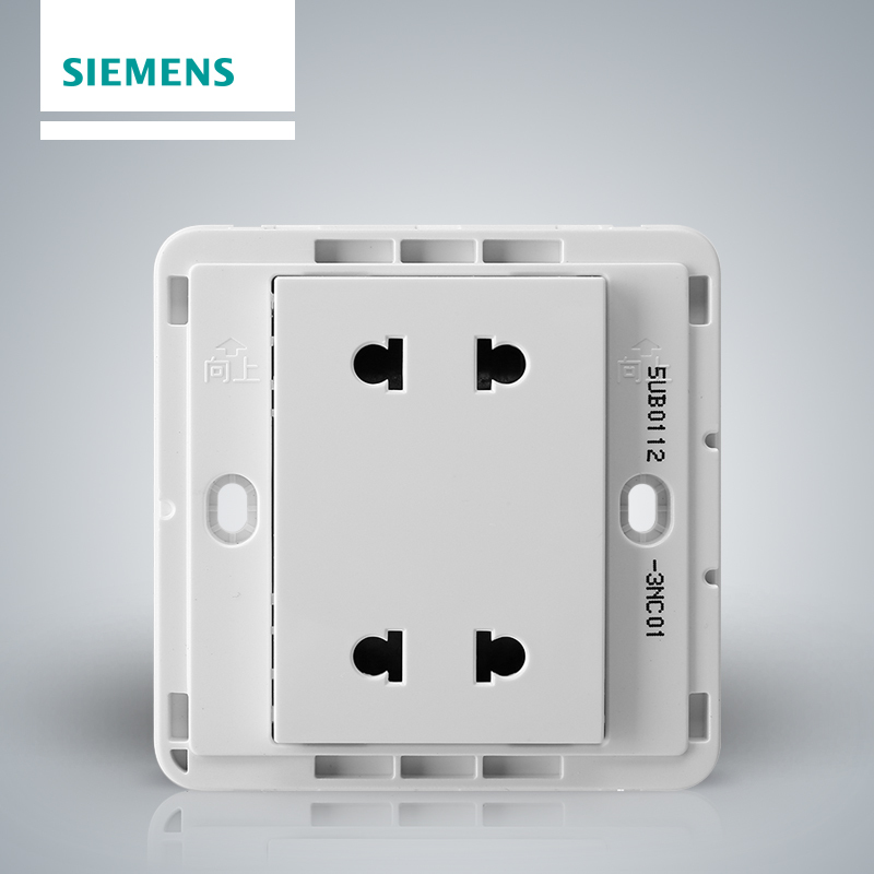 西门子(SIEMENS)开关插座 皓睿玉釉白系列四孔插座5UB01123NC01