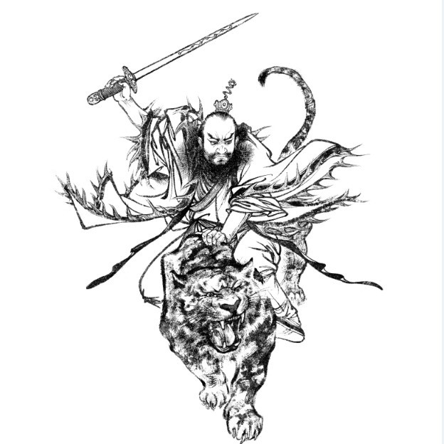 [醉染正版]爱民有画说西游记经典人像白描摹本 付爱民国画描摹活页8开白描人物画稿盒装活页连环画线描稿神仙僧佛绘画赏析河北高清大图