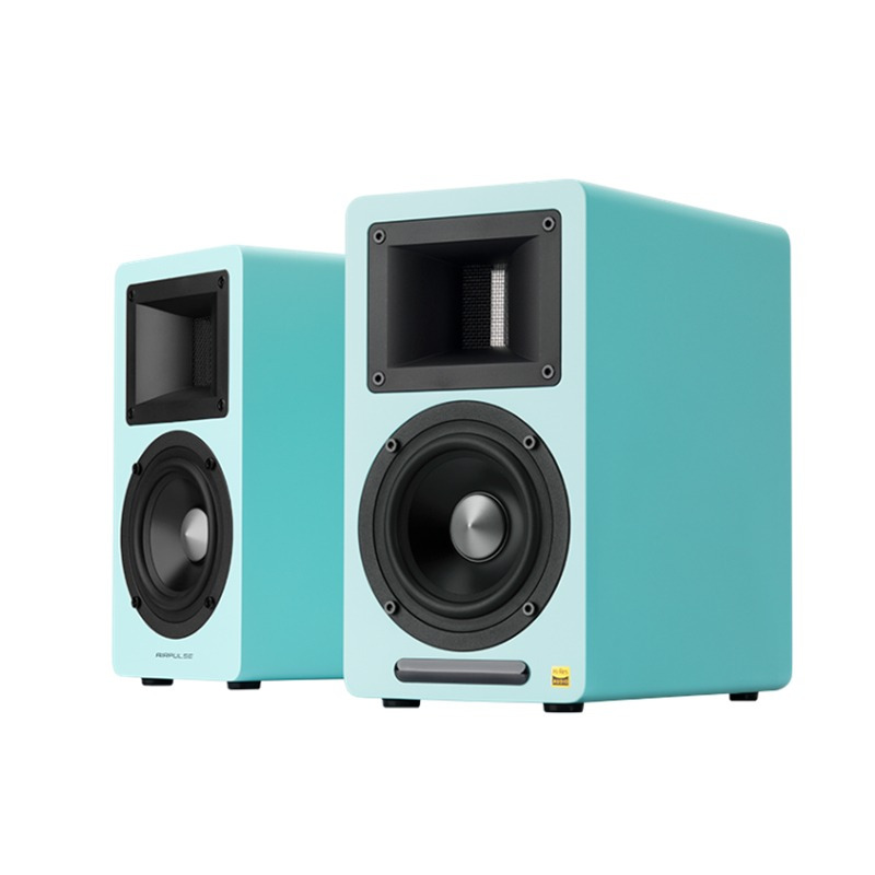 EDIFIER/漫步者 AIRPULSE A80无线蓝牙5.0HIFI书架式家用客厅台式电脑投影仪有源音箱低音炮 蓝色高清大图