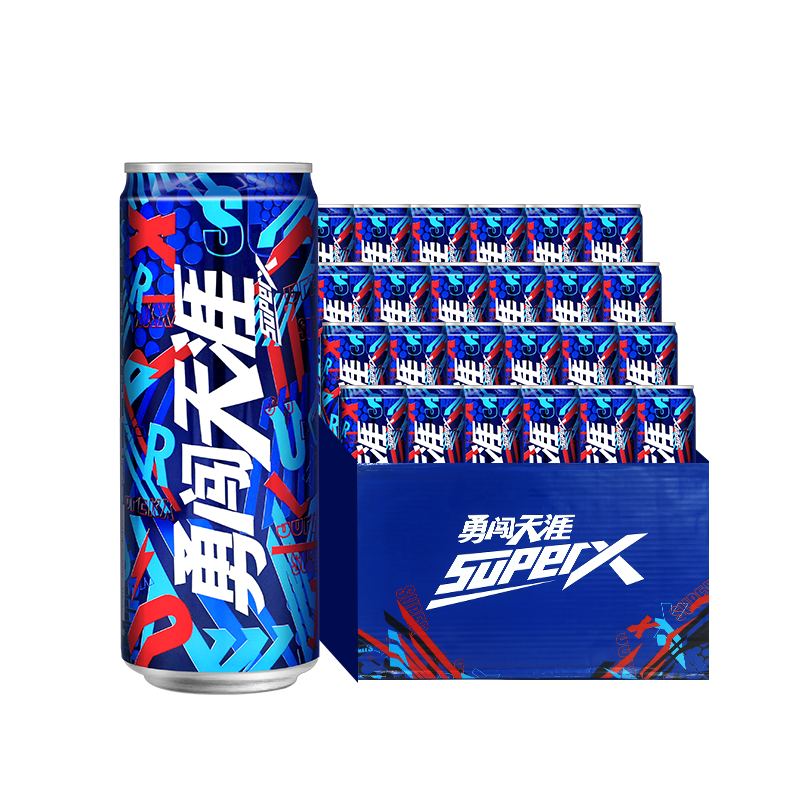 雪花啤酒(Snowbeer)勇闯天涯 SuperX330ml*12听 整箱装