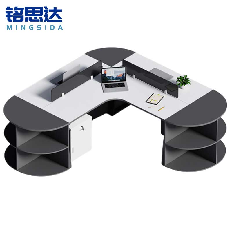 铭思达屏风工位三人位含柜套高清大图