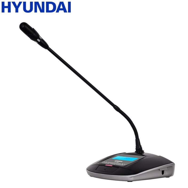 现代(HYUNDAI)手拉手会议室话筒视频一拖十二十大型会议话筒系统有线无线麦克风鹅颈话筒 R-18 主机1麦11代表麦