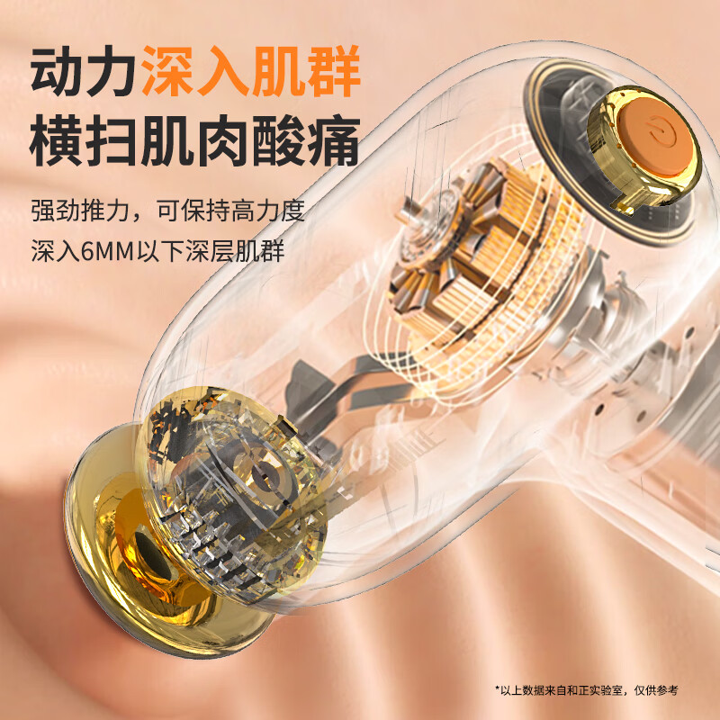 和正mini筋膜枪便携全身深层肌肉放松按摩器家用健身电动筋膜按摩仪 节日送女朋友生日礼物 迷你款 HZ-JMQ-12高清大图