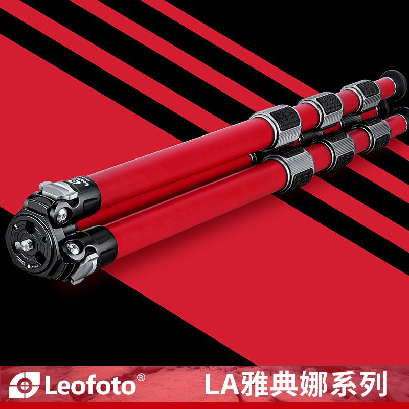 徕图LeofotoLA-324C 防沙水腐蚀雅典娜系列碳纤维单反相机摄像摄影三脚架LA-324C不含云台