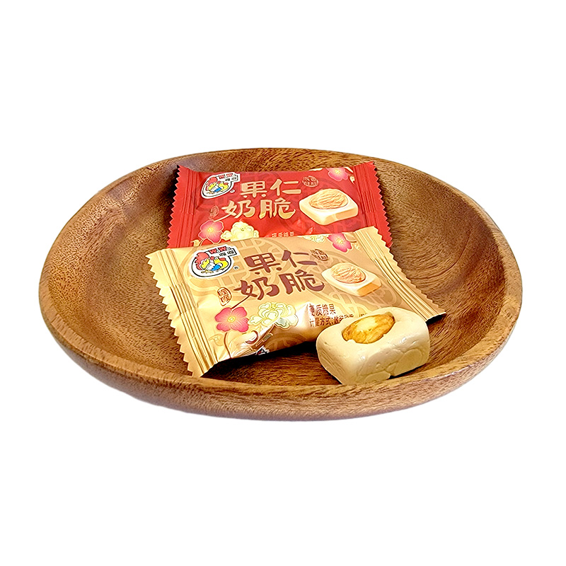 喔喔果仁奶脆硬质糖果散装500g巴旦木婚庆结婚喜糖休闲零食品高清大图