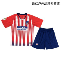 19巴萨儿童足球服10号梅西球衣皇马7号C罗尤文队服男女小童马竞套装户外运动儿童成人学生