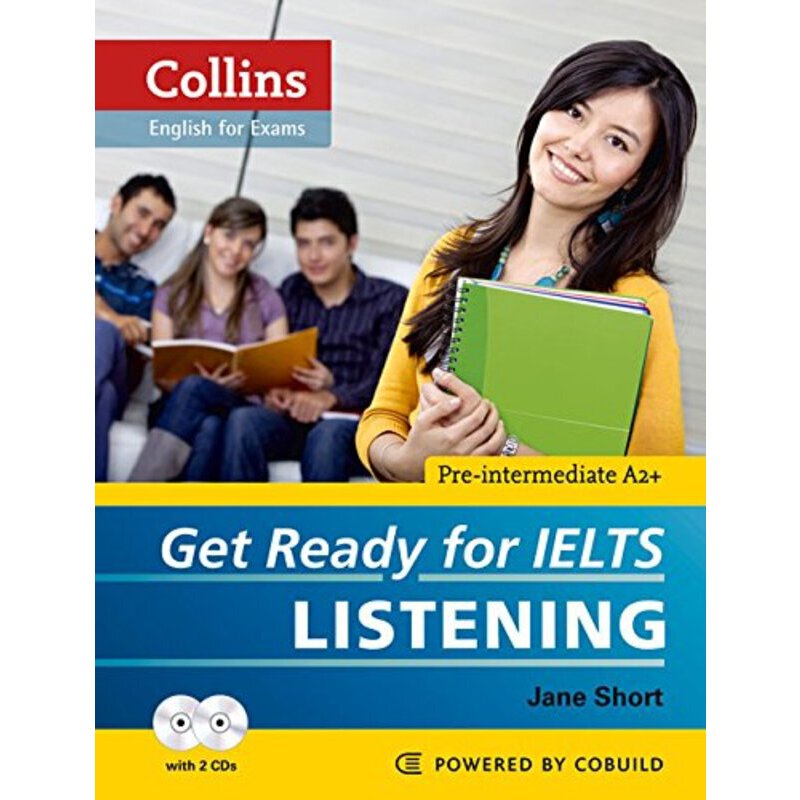 [正版]柯林斯雅思基础听力考试 英文原版 Get Ready IELTS Listening(附2CD)备考雅思听高清大图