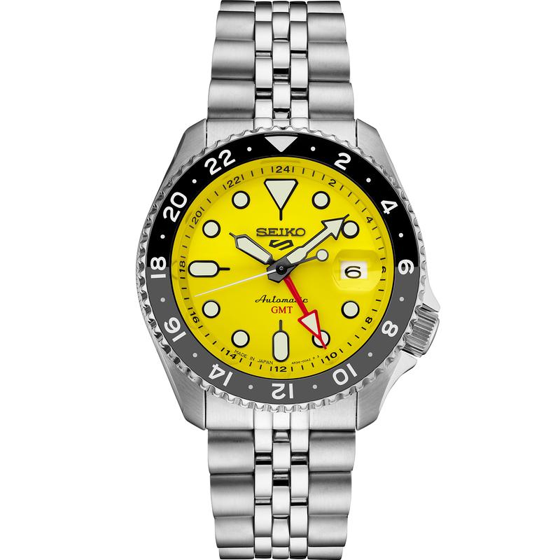 SEIKO/精工中性款时尚多功能腕表 自动机械GMT设计防水手表 图片色